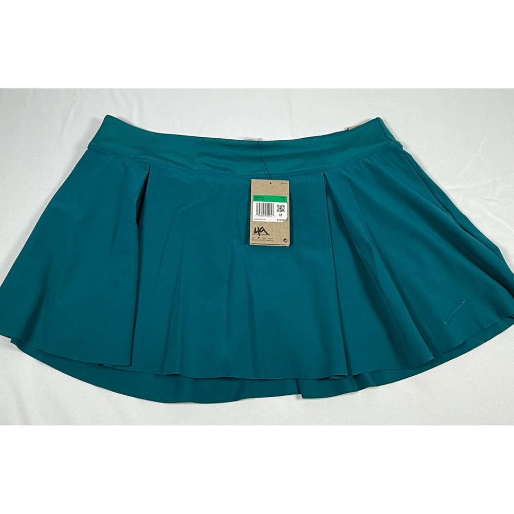 Nike Court Dri-FIT Victory Tennis Skirt Teal Green XL DD0242-367 Pleated Skort